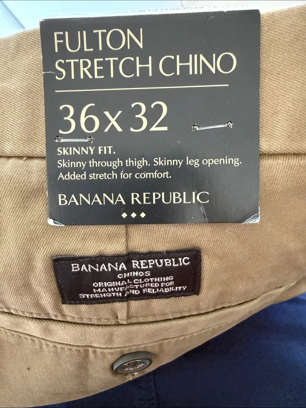 Banana Republic Fulton Skinny Chino Pants - Tan